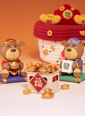 宝马原厂财神BAVA手办摆件创意可爱桌面卡通招财潮玩摇头礼物盲盒