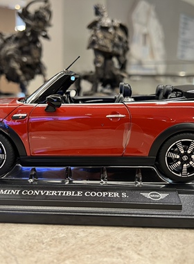 Mini原厂新款迷你1:18车模convertible cooper s儿童玩具汽车模型