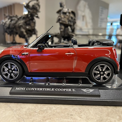 Mini原厂新款迷你1:18车模convertible cooper s儿童玩具汽车模型