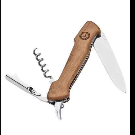 奔驰原厂 正品多功能军刀桃木手柄刀具户外轻便越野徒步多功能