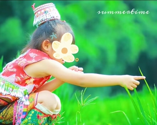 云南新平花腰傣帽托民族头饰傣洒帽坨配民族服装