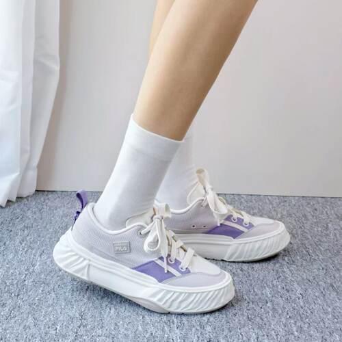 斐乐男鞋川行鞋女复古帆布鞋