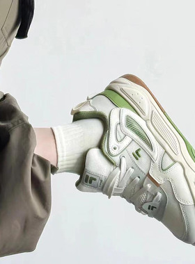 FILA斐乐bank 2代板鞋女25秋冬运动休闲鞋男新款缓震回弹鞋男潮