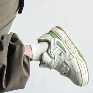 缓震回弹鞋 FILA斐乐bank 男新款 女25秋冬运动休闲鞋 男潮 2代板鞋