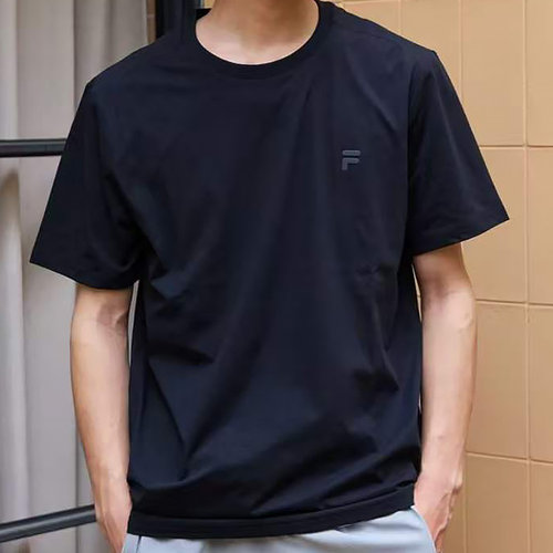 章昊同系列FILA FUSION斐乐潮牌男短袖2026夏新款速干凉感防晒T恤