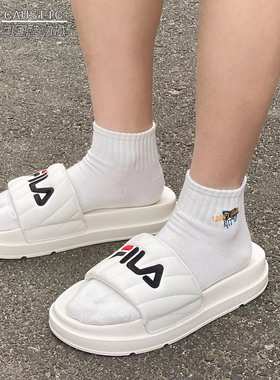 FILA 斐乐拖鞋女2025新款厚底沙滩鞋休闲运动凉鞋男DRIFTER