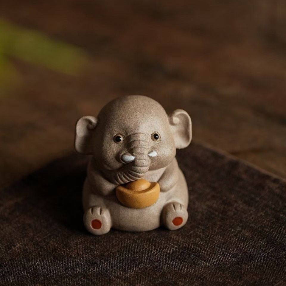 紫砂茶宠“元宝小象”