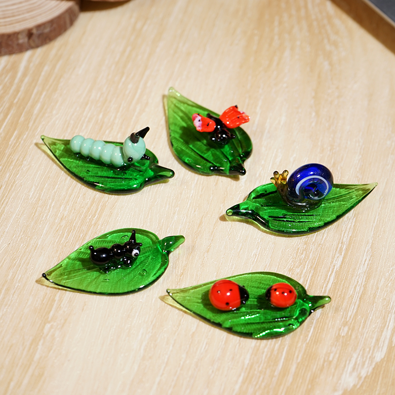 手工玻璃小摆件琉璃卡通昆虫