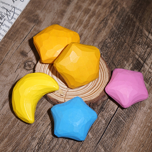 饰品礼物 手工木雕小摆件创意桌面装 摘下星星和月亮送给你
