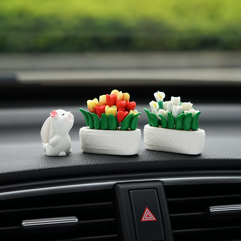 迷你黏土马蹄莲郁金香花盆