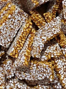 安徽太湖特产农家纯手工制作红薯爆米子糖脆香儿时大块米糖零食