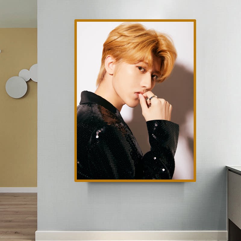 钻石画2021新款diy满钻 明星蔡徐坤装饰画十字绣 5d魔方圆钻 客厅