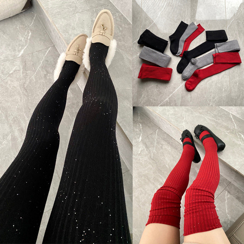 秋冬韩版红色袜子小香风打底裤袜过膝长筒袜显瘦短袜纯棉亮片潮袜,女士内衣/男士内衣/家居服,连裤袜/打底袜,淘宝优惠券,粉丝福利购,淘宝优惠卷