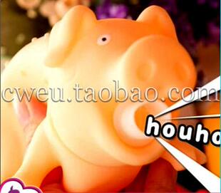 宠物玩具发声怪叫猪小狗狗玩具橡胶磨牙泰迪狗洁牙洁齿发泄整蛊猪