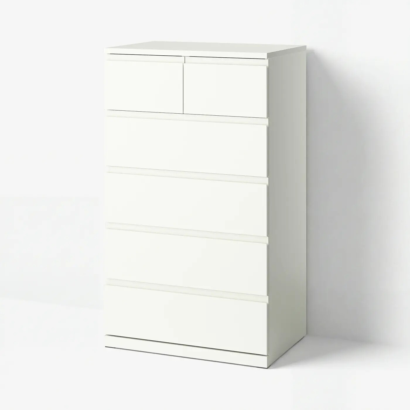 国内宜家代购斯图林塔 六斗抽屉柜，白色，70x50x120 厘米简约