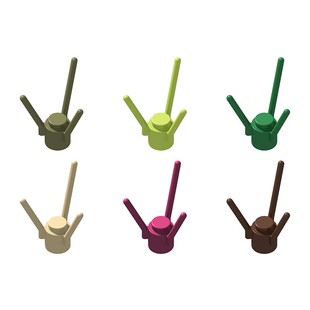 国产MOC积木零件 兼容 3741 植物 小草 花茎干 3杆 10个