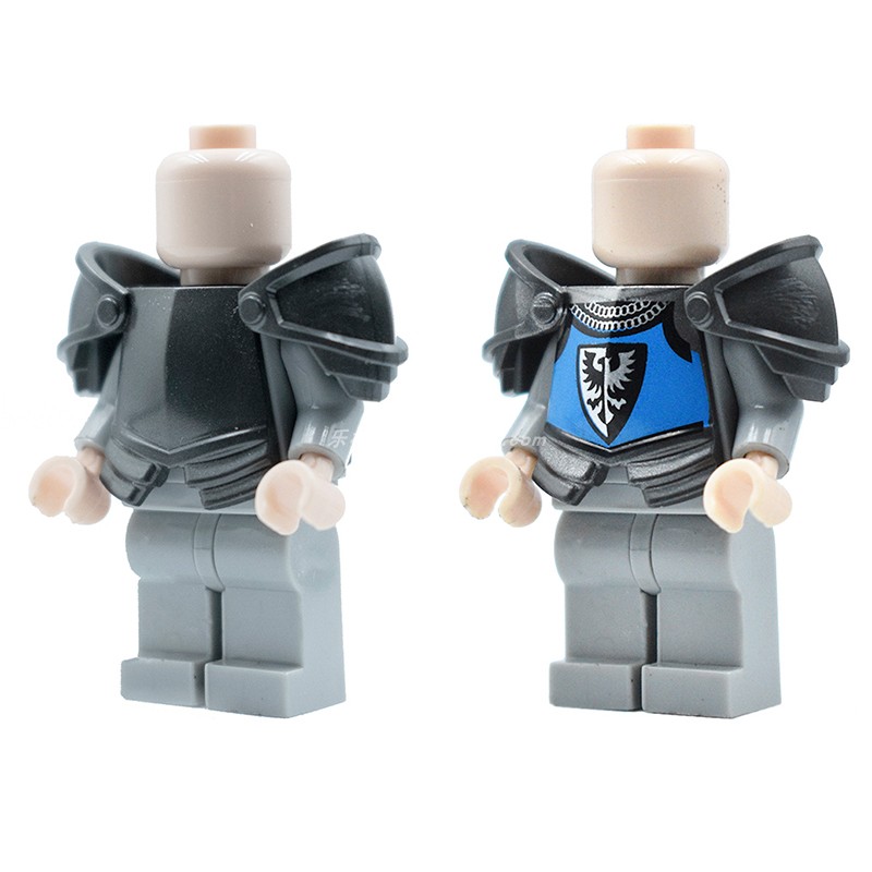 国产拼插积木 人仔穿戴配件 兼容 5687 城堡骑士盔甲肩甲胸甲铠甲