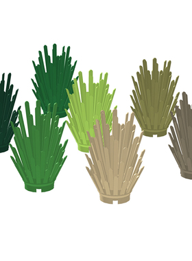 国产MOC积木零件 兼容 6064 植物 草丛 灌木丛