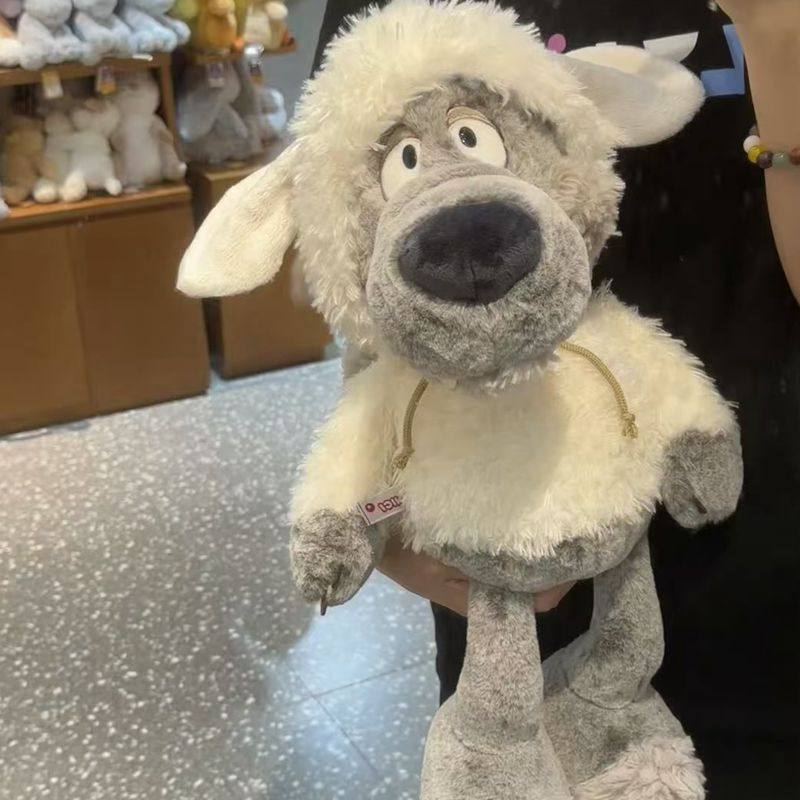 大灰狼毛绒玩具可爱礼物