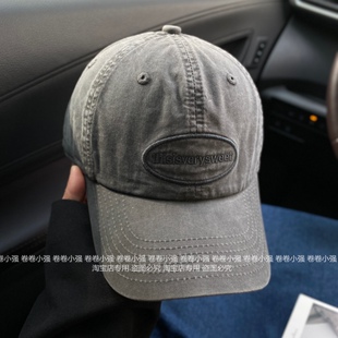 新款棒球帽女韩国版百搭显脸小鸭舌帽男潮牌字母刺绣宽檐遮阳帽子