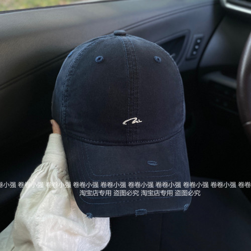 美式复古简约刺绣棒球帽显脸小