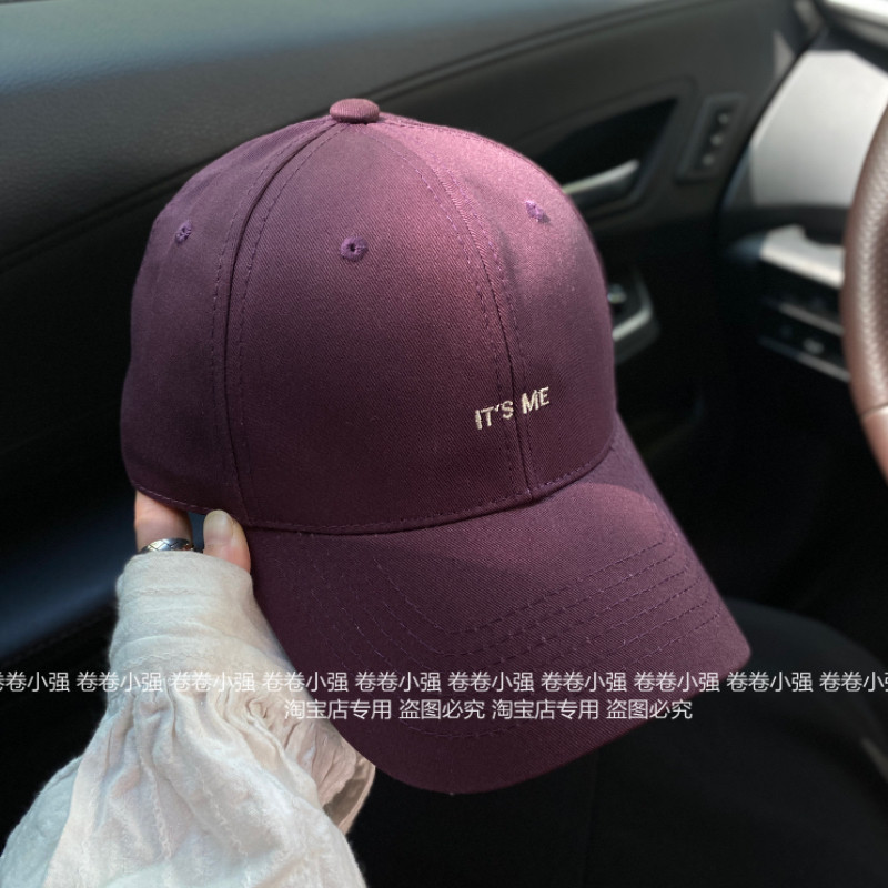 韩版加深大头围显脸小硬顶有型棒球帽男女休闲百搭遮阳鸭舌帽子潮