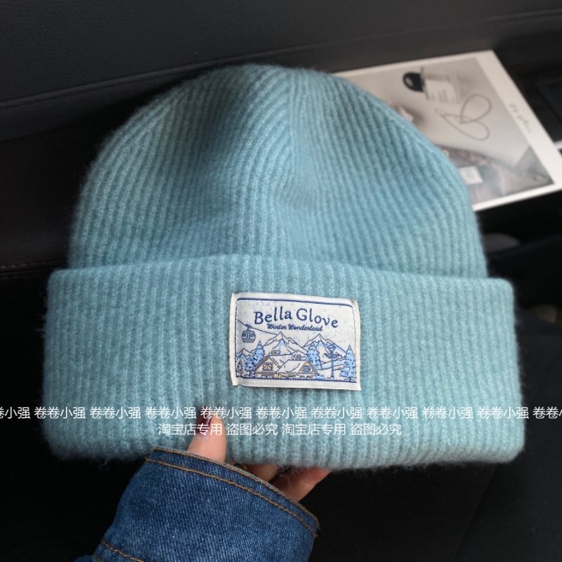 秋冬加厚保暖针织帽女大头围显脸小氛围感护耳毛线帽百搭冷帽潮男