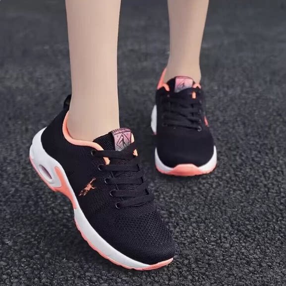 乔丹格兰春夏季软底透气网面运动鞋女鞋休闲轻便气垫耐磨旅游鞋女