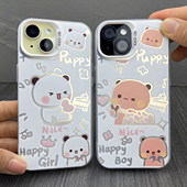 一二布布手机壳适用苹果16promax镂空镭射彩银14华为mate70pura小米15荣耀magic7红米k80情侣款 13电镀12vivo