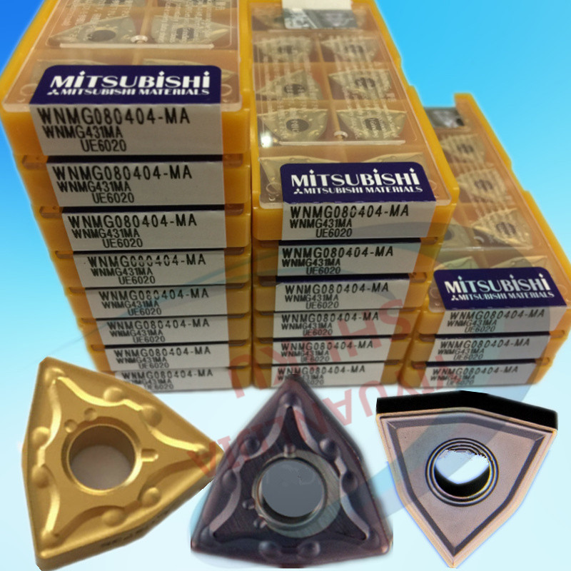 进口数控车刀片三菱刀粒不锈钢钢件用WNMG080408-MA机夹桃形刀头