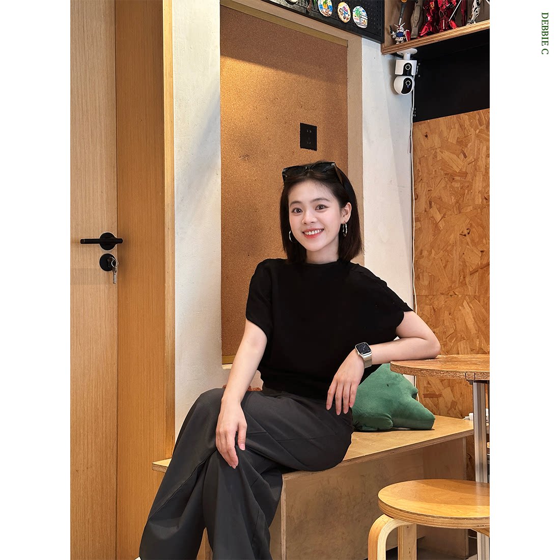 雾灰直筒显瘦高腰百搭女西装裤