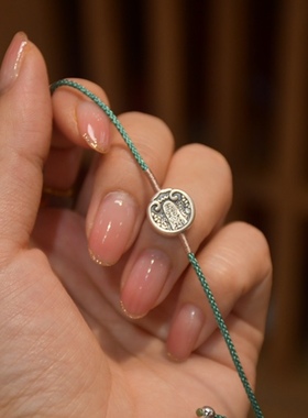 S925纯银五路财神手绳款