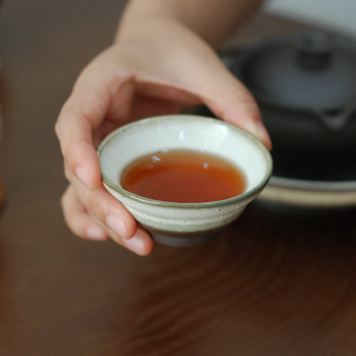 文新窑日式粗陶品茗杯工夫茶杯