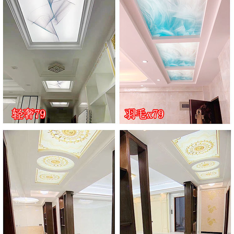 玄关隔断屏风背景墙吊顶pvc定做欧式简约