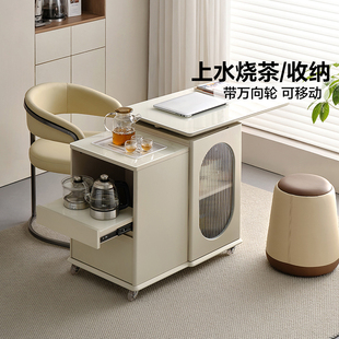 全友家居现代简约茶台烧水壶一体全自动家用可移动茶水柜600813