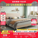 床架出租房屋用1米5卧室双人大床106302 全友家居现代简约单人板式