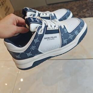 比音勒芬专柜正品真皮厚底男装新款春装休闲板鞋防臭轻381242026