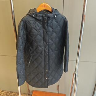 比音勒芬商场专柜正品女装秋冬季棉服外套中长款A字宽松863231108