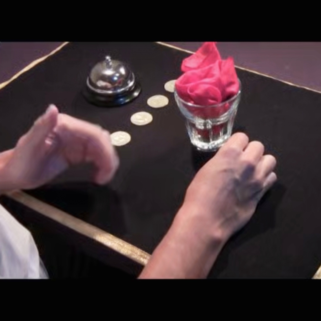 魔术教学 2024获奖硬币流程Cylinder & Coins with Glass 热门版