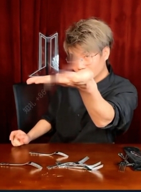 魔术教学 金属弯曲艺术工作坊 超值 纯手法 勺子叉子弯曲变形抖音