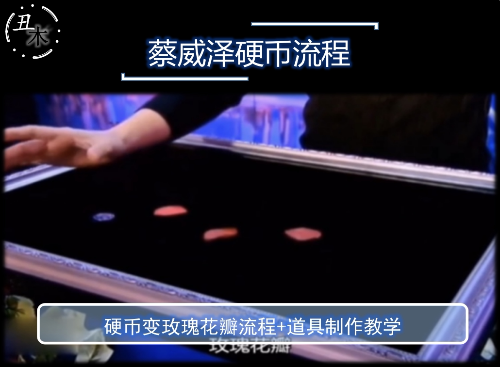 蔡威泽本人 will tsai 魔术教学 达人秀 硬币玫瑰花 流程超值中文