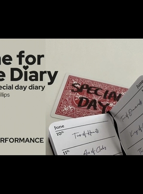 魔术教学 2025 震撼新版《心灵纸牌》One For The Diary 超值中文