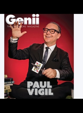 魔术教学 2024多效果近景纸牌流程Genii Magazine May 视觉化效果