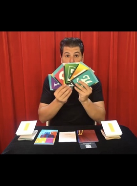 魔术教学 2024卡片变横幅Flashy Banner by Twister Magic 超值版