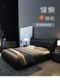 现代极简约皮艺床轻奢软体双人婚主卧室装 修改造高箱储物实木框架