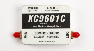 10GHz LNA KC9601C 50M Type C供电 高线性 低噪声放大器 20dB