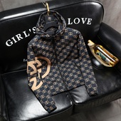 秋装 夹克修身 休闲褂子男 青年连帽男士 欧洲站潮牌印花春秋外套个性