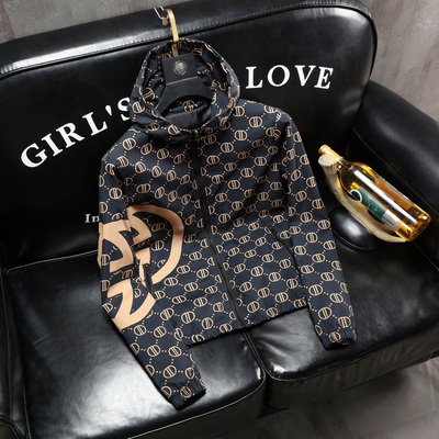 欧洲站连帽春秋修身潮牌外套