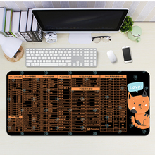 word办公软件excel表格工具PS快捷键鼠标垫超大加厚锁边办公桌垫