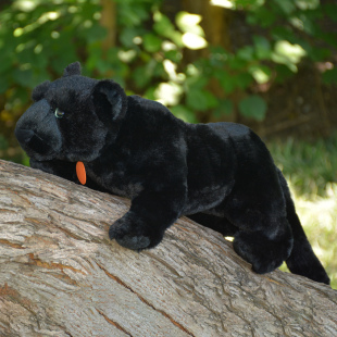 仿真黑豹公仔可爱小豹子玩偶野生动物大猫毛绒玩具生日礼物送礼品